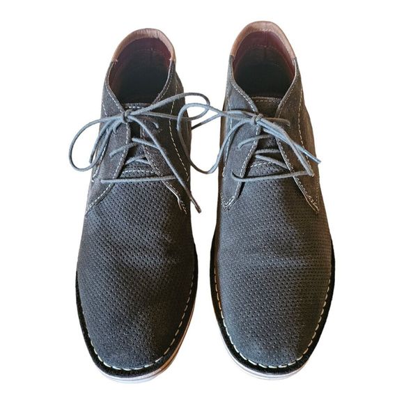 Steve Madden Mens SZ 9 Hendric 305 Green Suede Oxford Shoes - Picture 3 of 8